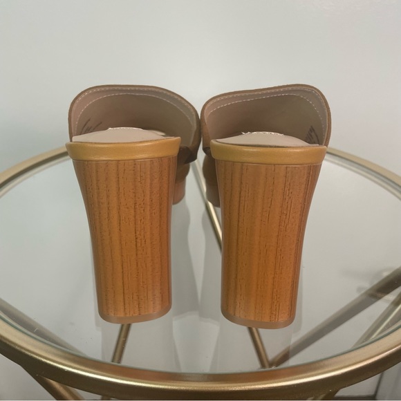 Steven New York Pamela High Heel Sandals 9 Sz Tan Color Weekend Vacation NWT - Picture 6 of 10